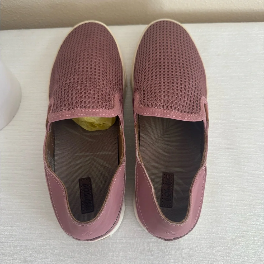 Olukai Pehuea Mauve Slip-On Mesh 2-Way Casual Sneakers - Picture 8 of 12